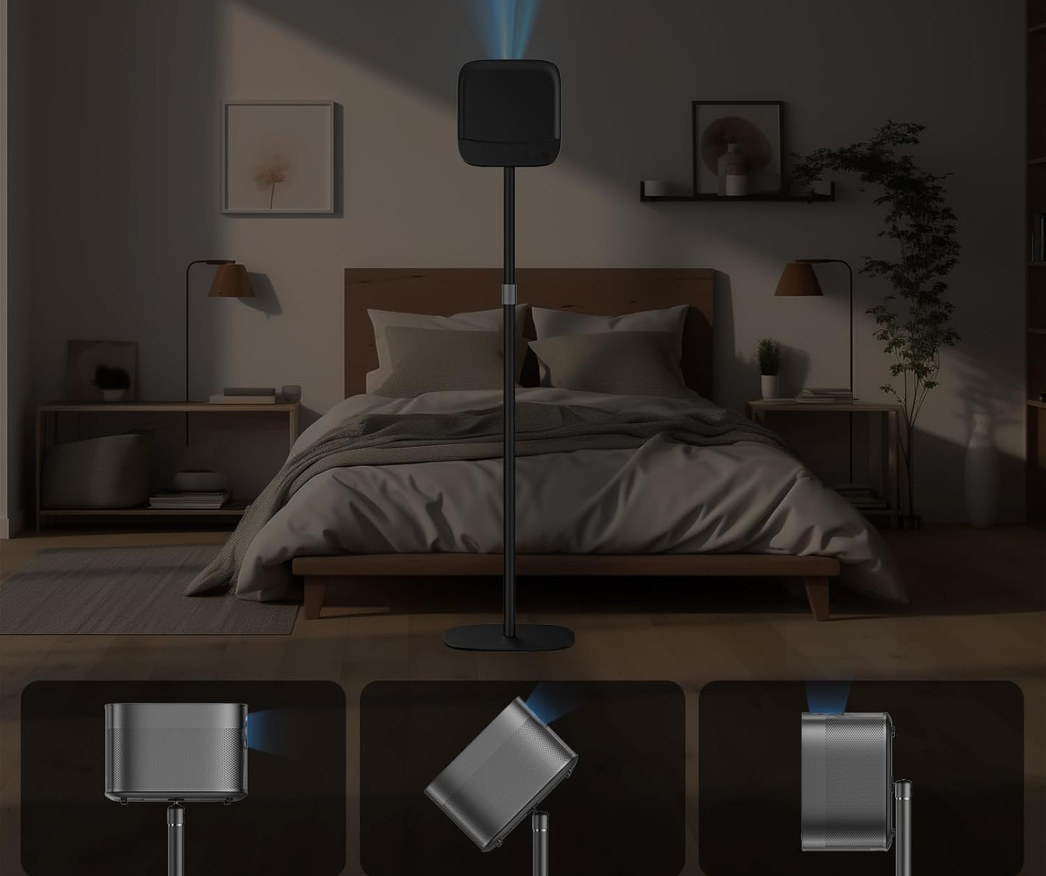 Statyw pod projektor regulacja wysokości 50–127cm POLESTO uniwersalny