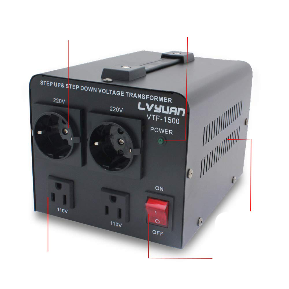 Przetwornica napięcia Yinleader VTEU-1500 transformator 110/220V 1500W