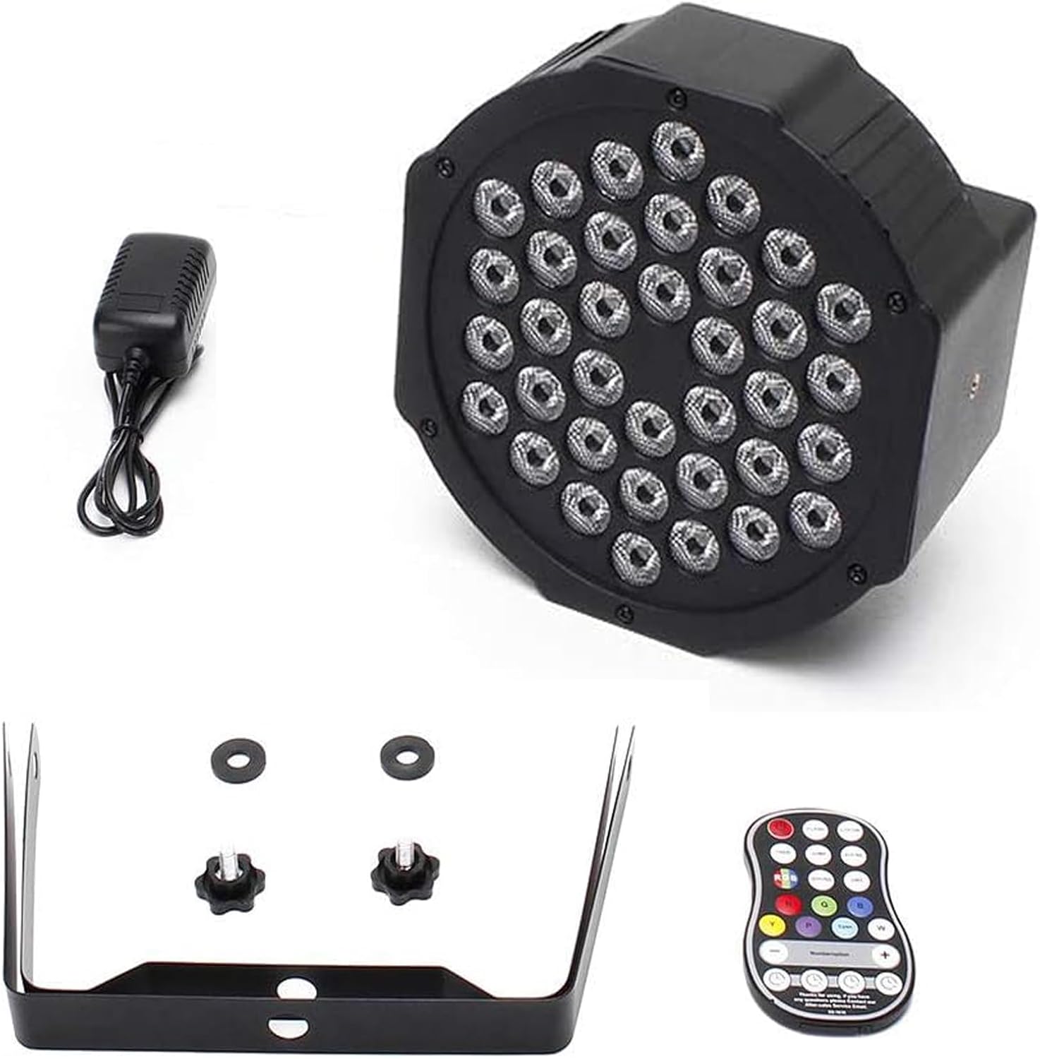Lampy LED Disco RGB ZQ01104 oświetlenie dyskotekowe 7 trybów zestaw 4 szt.