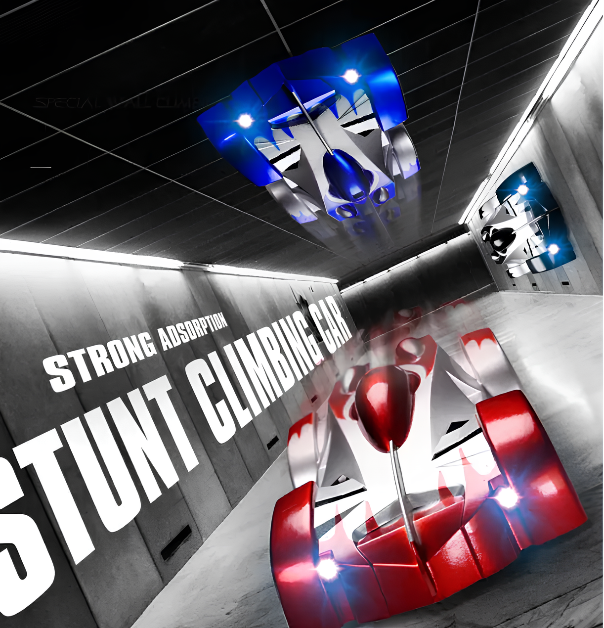 Samochodzik RC jeżdżący po ścianach i suficie (15x8x4,3 cm)