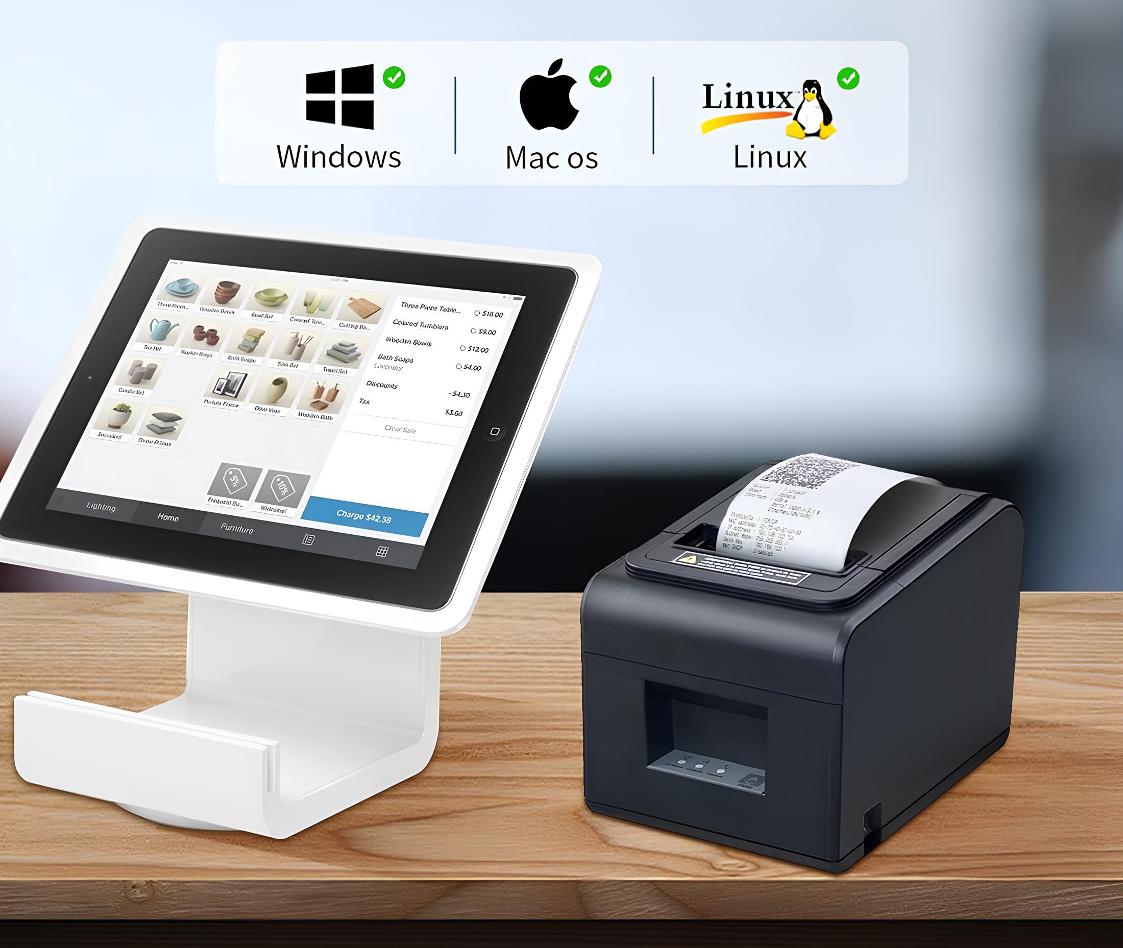 UŻYWANA Drukarka termiczna vretti V330M, 80 mm, LAN, automatyczne cięcie