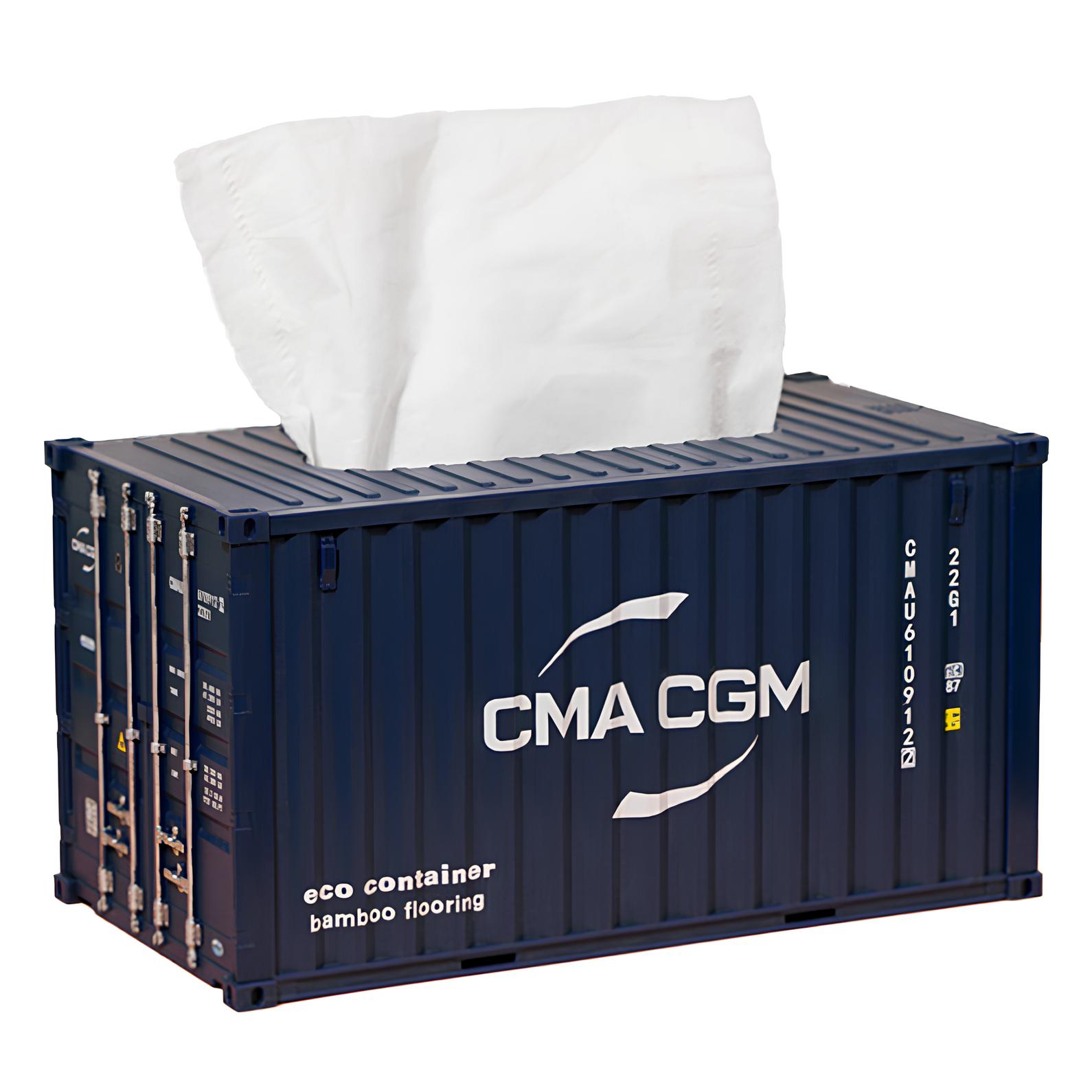 Pudełko na serwetki kontener RESTEQ CMA CGM, model do dekoracji