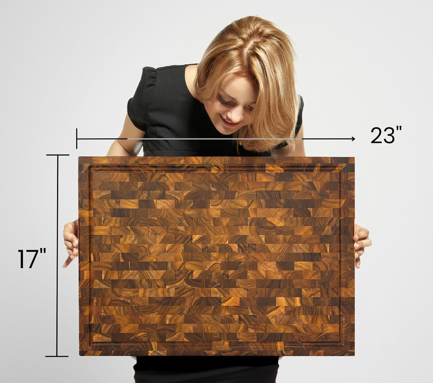 Deska do krojenia Ziruma XXL, grubość 1,5 cala, 23 x 17 cali