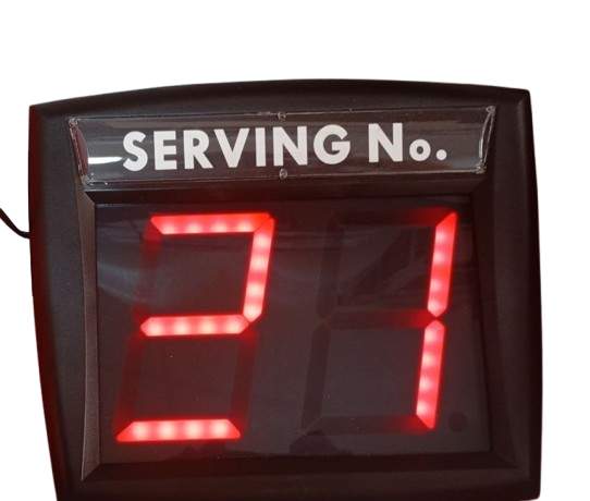 System kolejkowy MY TURN ELIMINACODE 2 cyfry czerwony z pilotem POWYSTAWOWY