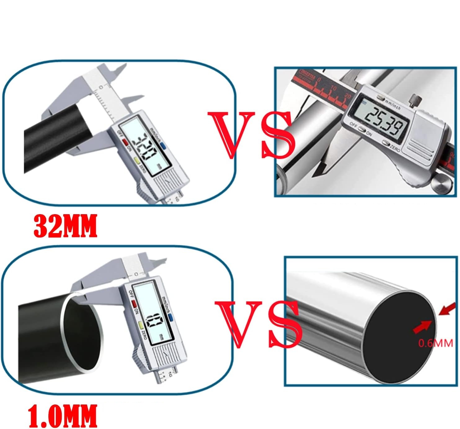 Drążek prysznicowy rozciągany bez wiercenia 160-220 cm Φ32 mm biały