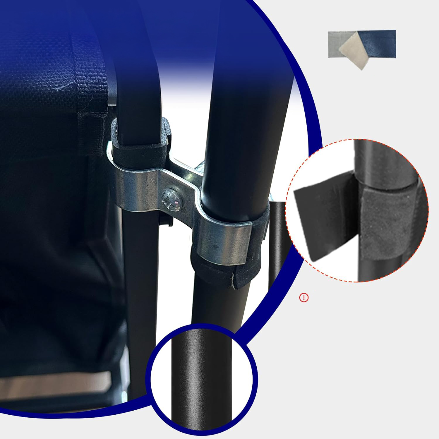 Uchwyt do wózka uniwersalny składany stalowe łączniki do wózków ogrodowych