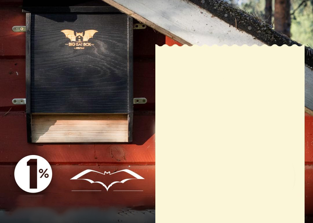 Domek dla nietoperzy WildYard dwukomorowy budka z naturalnego drewna