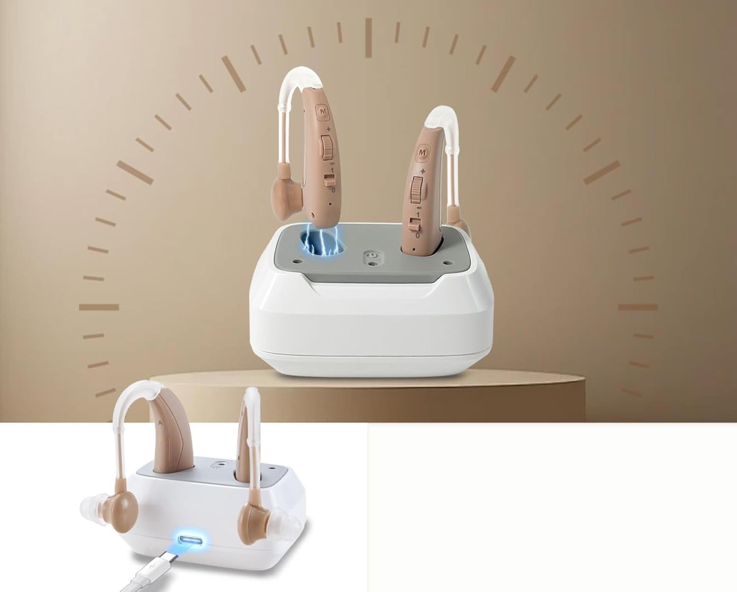 POWYSTAWOWY Aparat słuchowy cyfrowy HIBRIQ VHP-1011  4 tryby ekwalizera