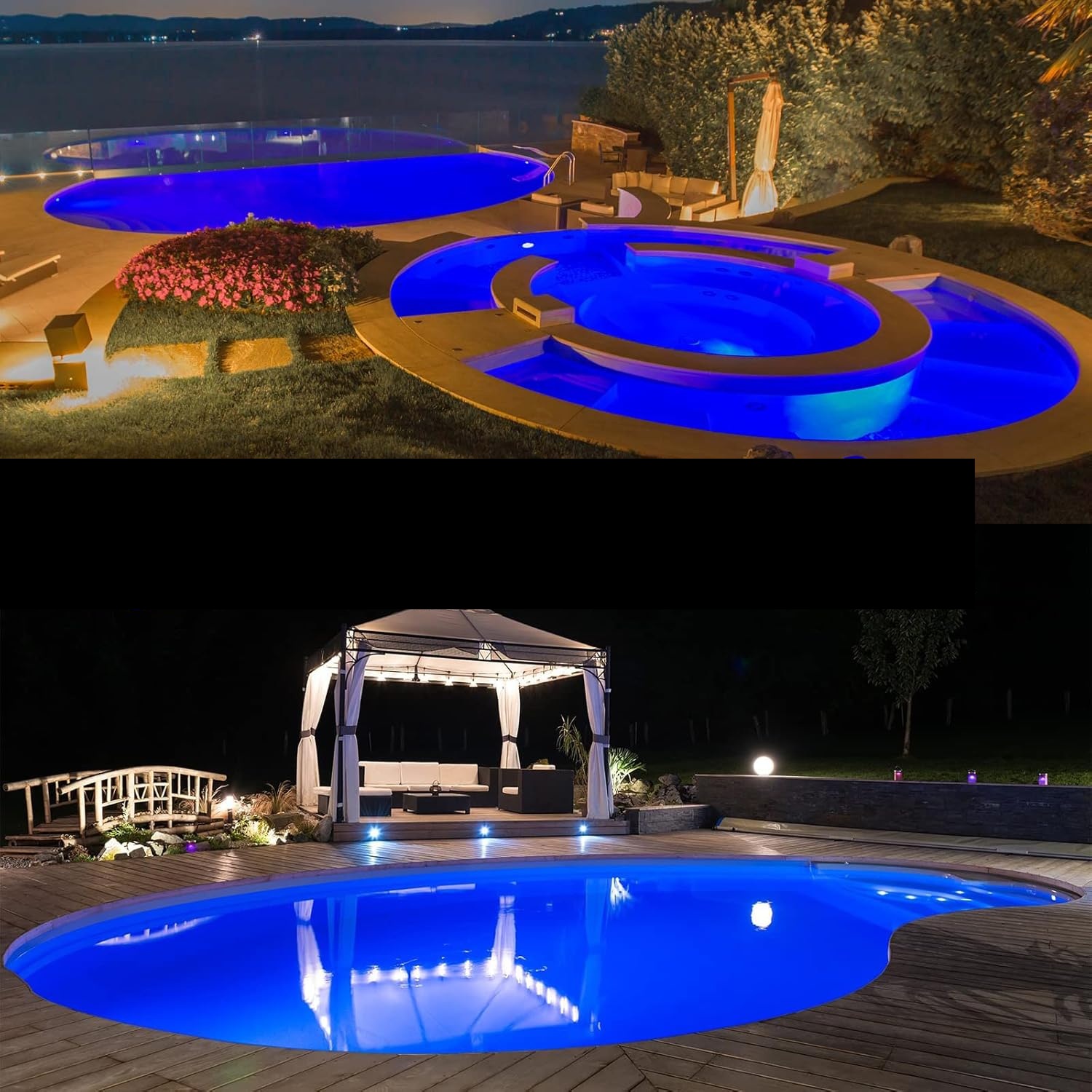 Lampa basenowa LED LyLmLe 35W podwodna IP68 3000K 2800lm 12V R-PL34-S35W