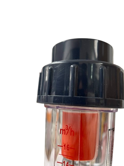 UŻYWANE Przepływomierz wody LZS-50D 1,6–16 m³/h do rury DN50 pływak ABS