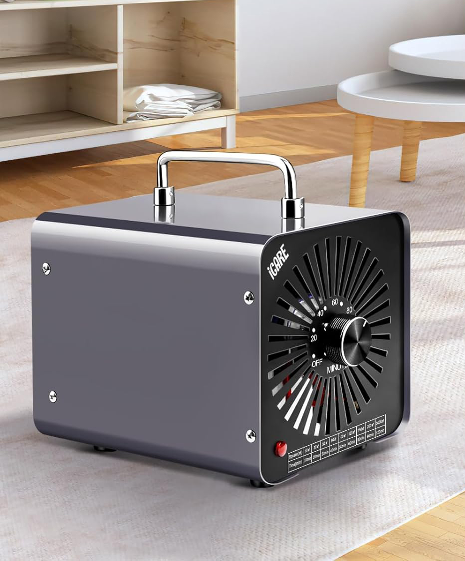 Generator ozonu ICARE 30000 Mg/h, ‎45W, 45 dB, 16,3 x 21,5 x 16 cm, szary