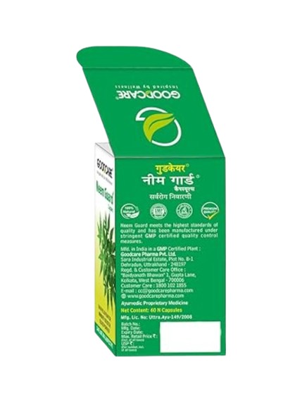 Suplement Neem Guard Baidyanath 60 kapsułek oczyszczający krew i organizm