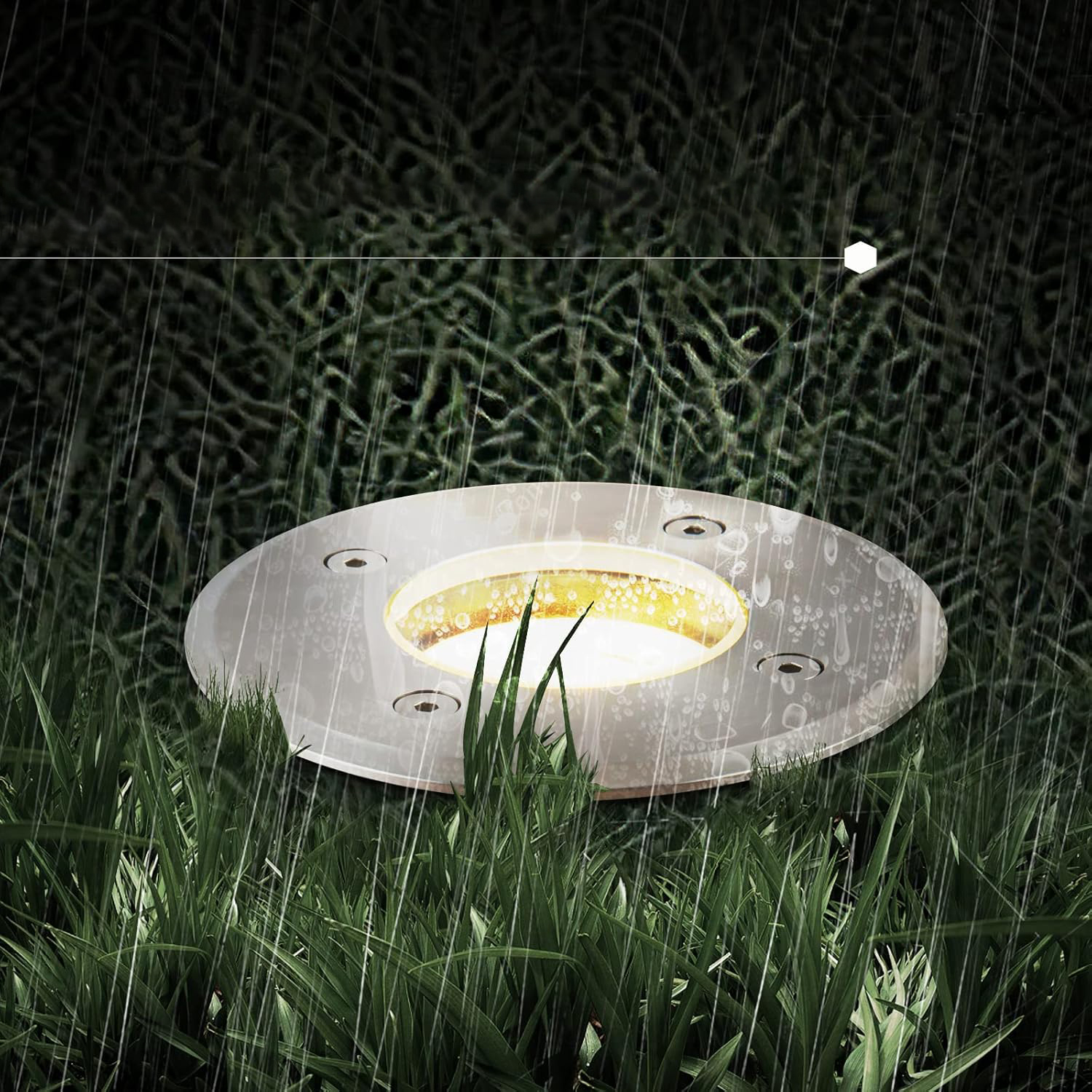 Reflektor ogrodowy URing IP67 LED GU10 230V, okrągły 11x12cm POWYSTAWOWY