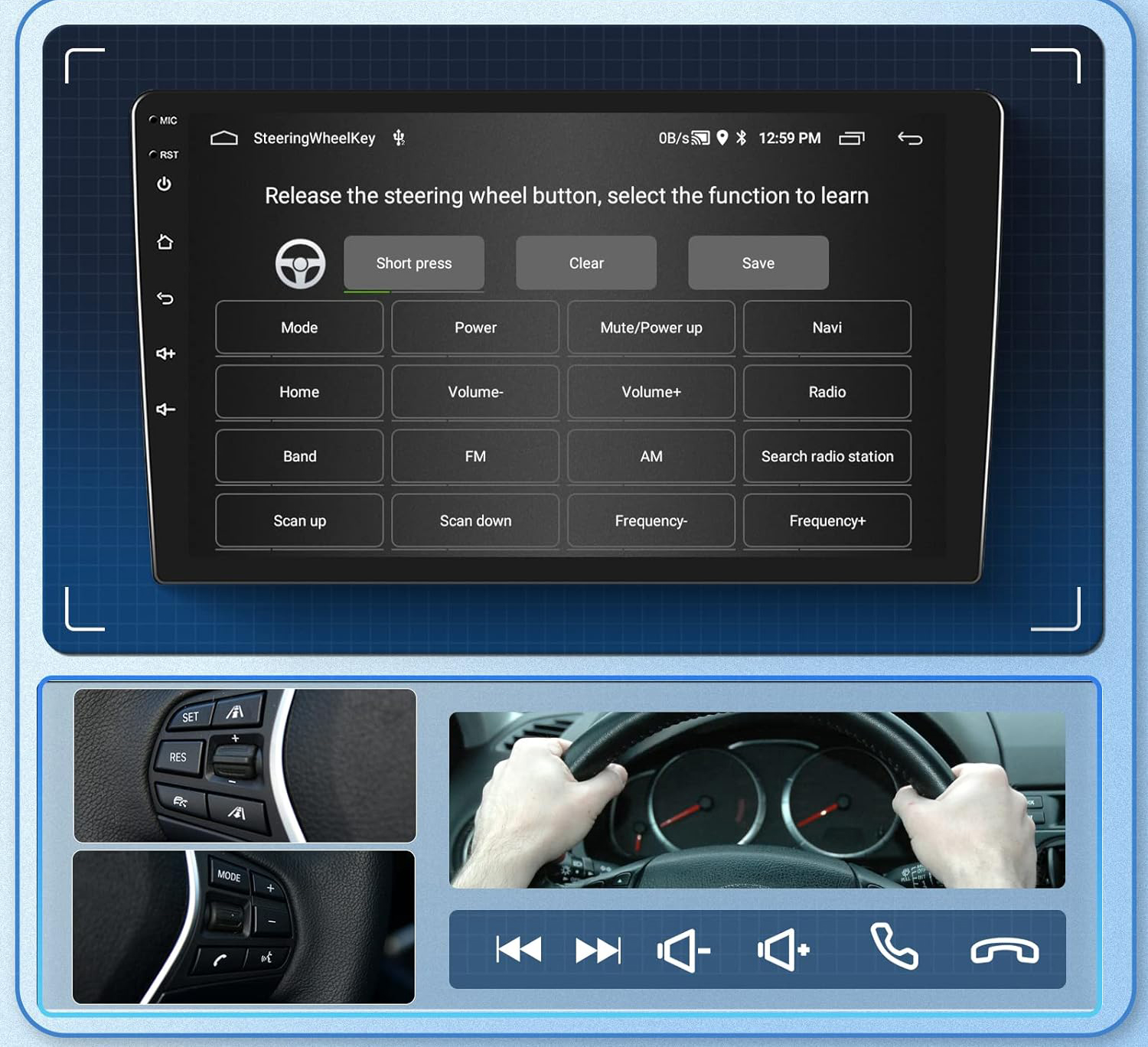 Radio Hodozzy do Opla Karla 2017-2020 Android, WiFi, Bluetooth, USB