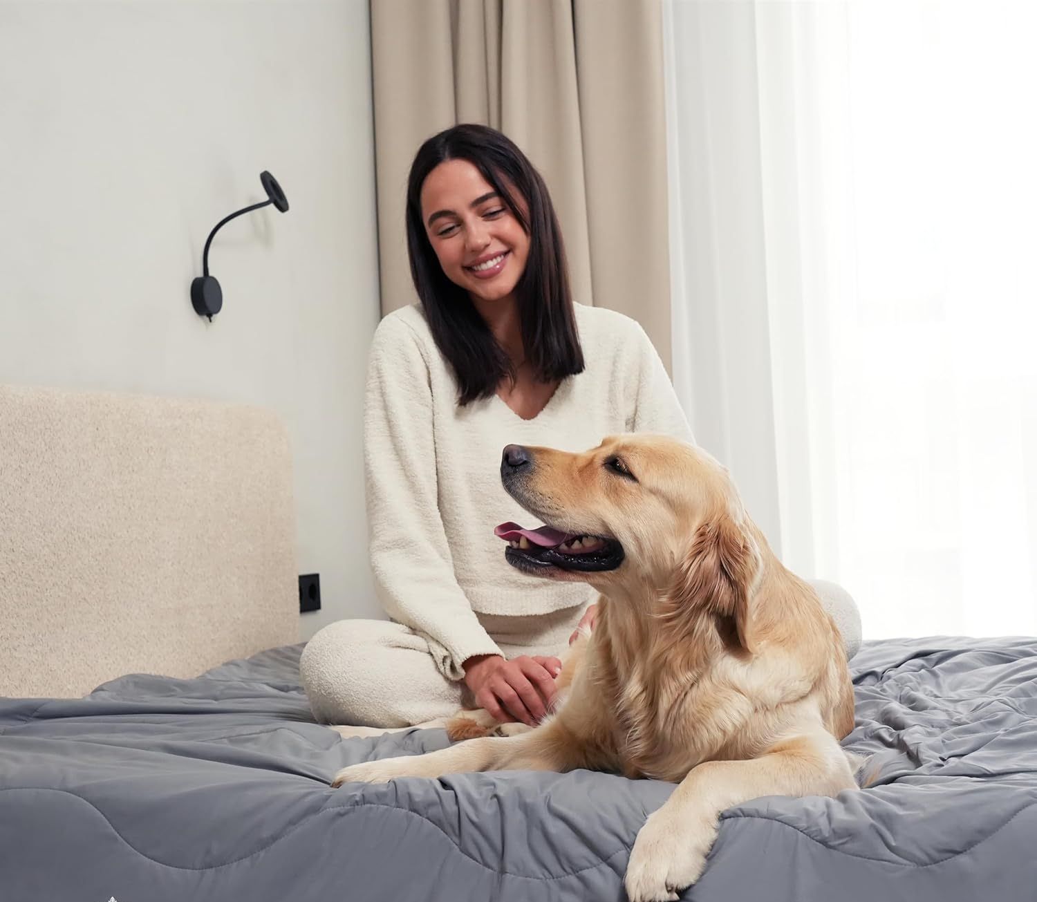 Koc chłodzący ACCURATEX 200x200 cm lekki letni oddychający i antyalergiczny