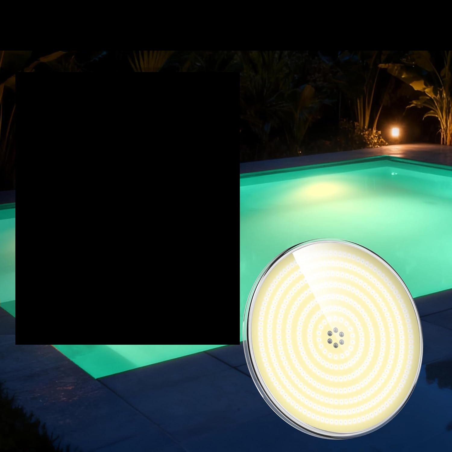 Reflektor LED basenowy LyLmLe PAR56 35W IP68 12V R-PL01-S35W-WW-3000K