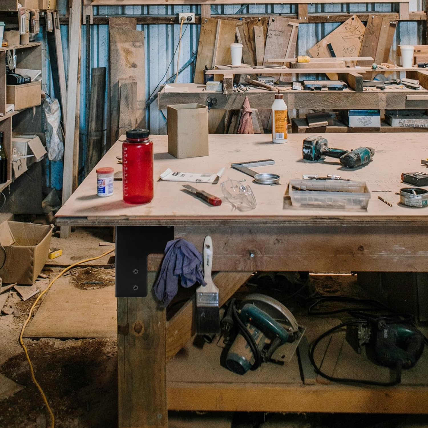 Kątowniki stalowe Cskunxia 8 sztuk wsporniki narożne do blatu tarasu