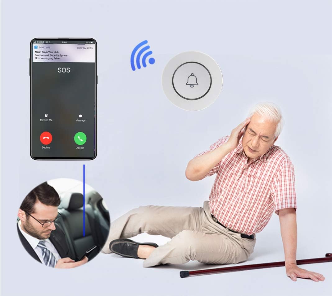 System Alarmowy TECPEAK z GSM/WLAN, Zestaw z Syreną Zewnętrzną