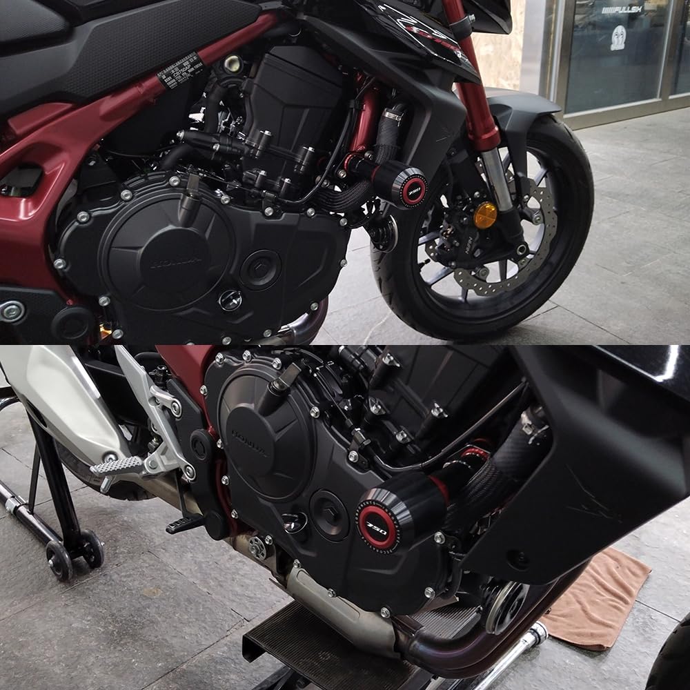 Crash pady Modeer do Honda CB750 Hornet 2022-2023 czarne ochraniacze ramy