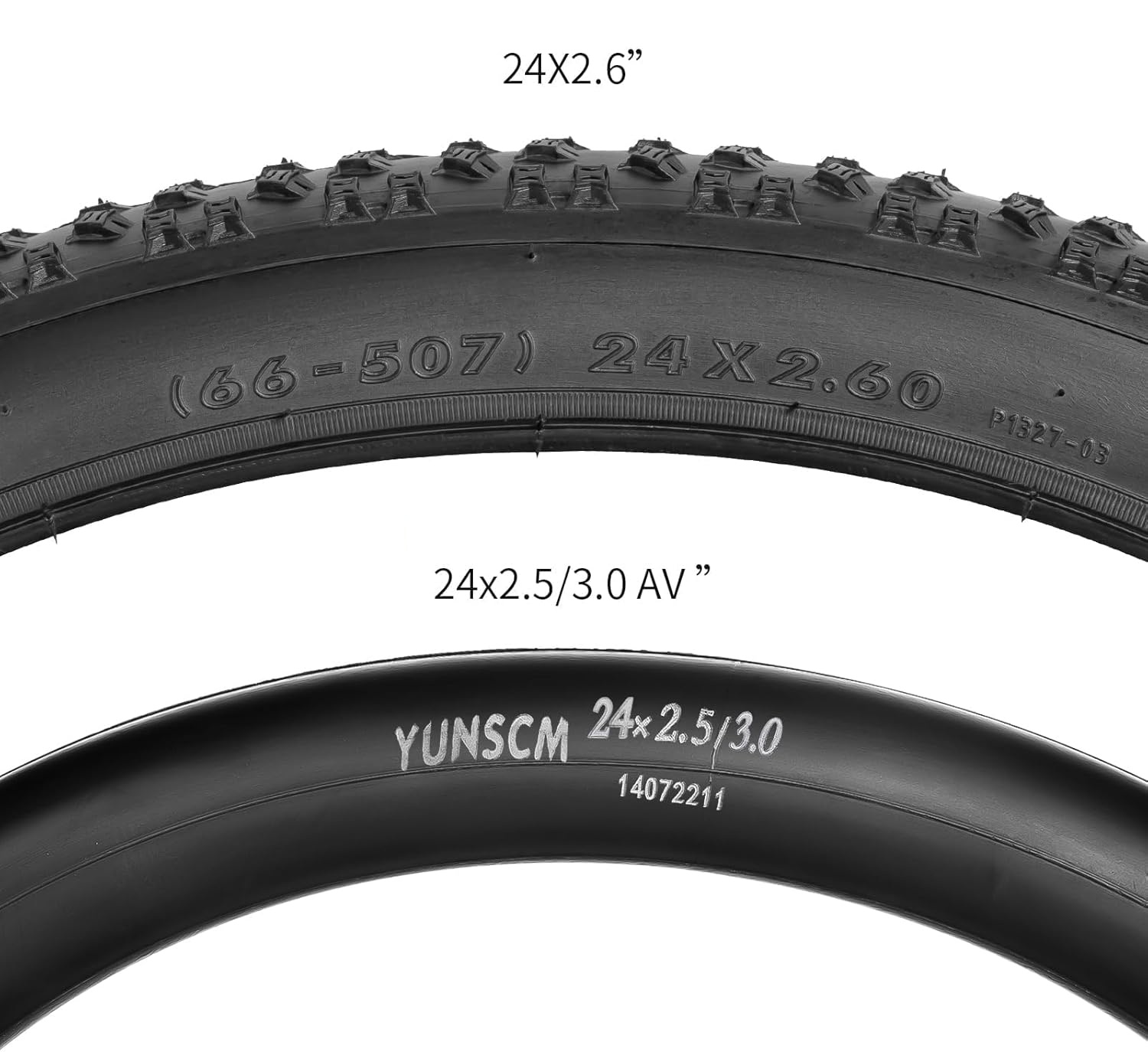 Opony rowerowe YUNSCM YUN-14 24x2.60 66-507 do roweru górskiego 2 szt