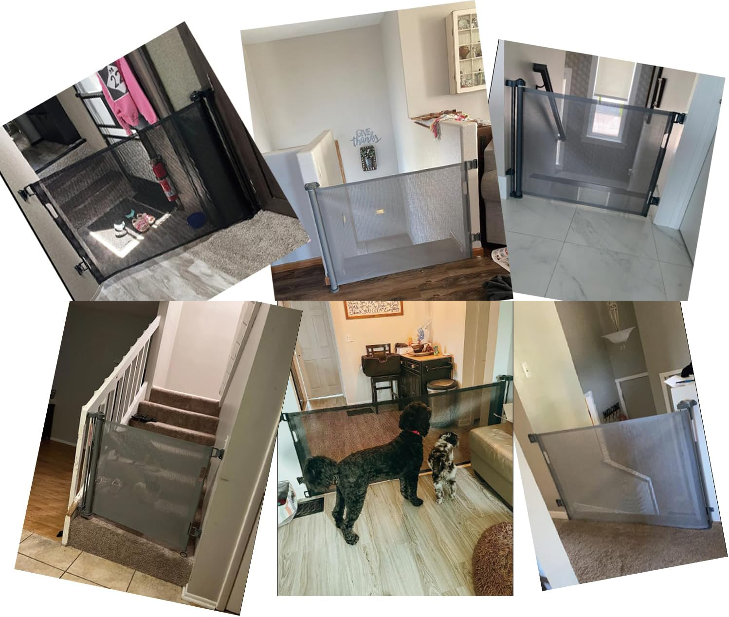 Rozsuwana bramka zabezpieczająca z zamkiem 150cm dla dzieci i psów Wodondog