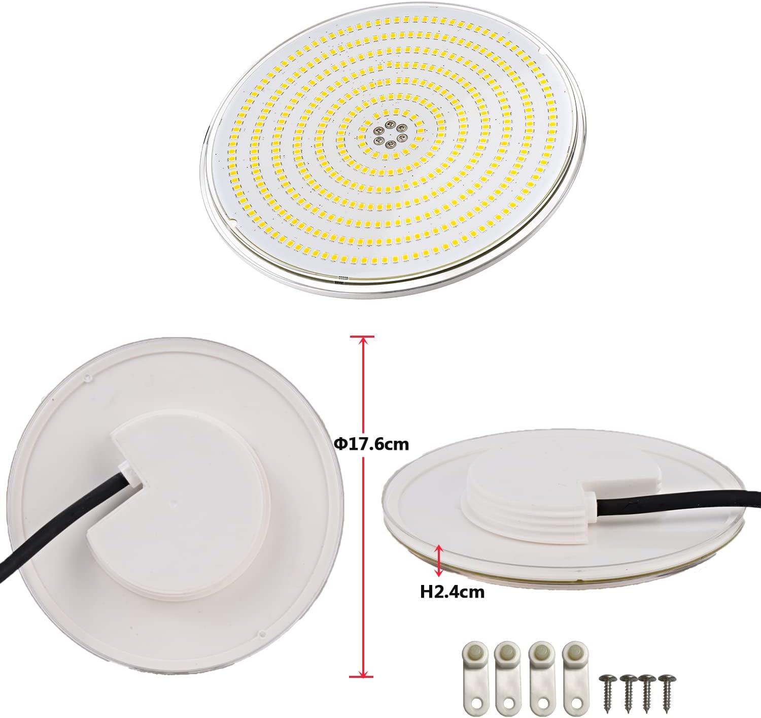 UŻYWANA Lampa basenowa płaska LED LyLmLe R-PL01 PAR56 35W IP68 RGB 12V