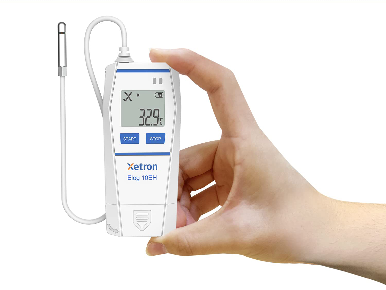 Rejestrator danych Xetron Elog10EH, sonda, eksport PDF, -40 do 85C