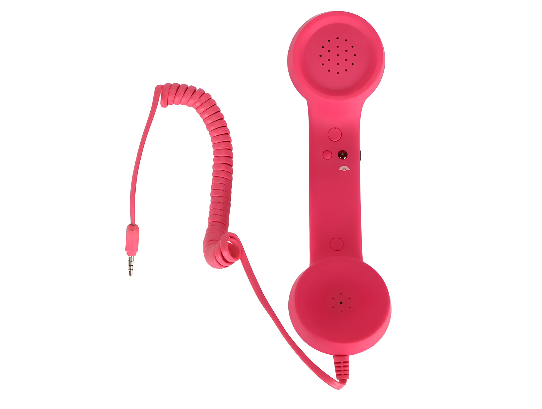 Zestaw słuchawkowy w formie słuchawki RESTEQ do smartfona różowy