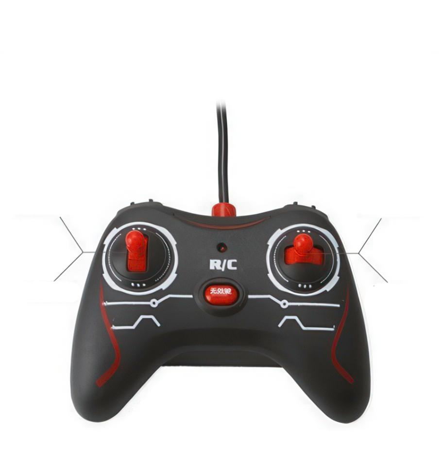 Samochód zdalnie sterowany jeżdżący po suficie i ścianach, z reflektorami