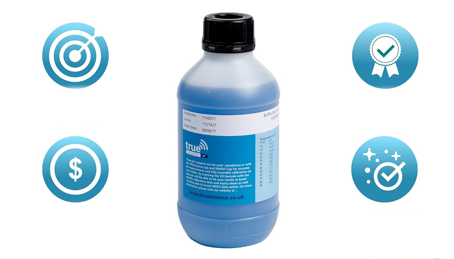 Bufor kalibracyjny TRUEscience pH 10 lab. jakość 1L Labsales