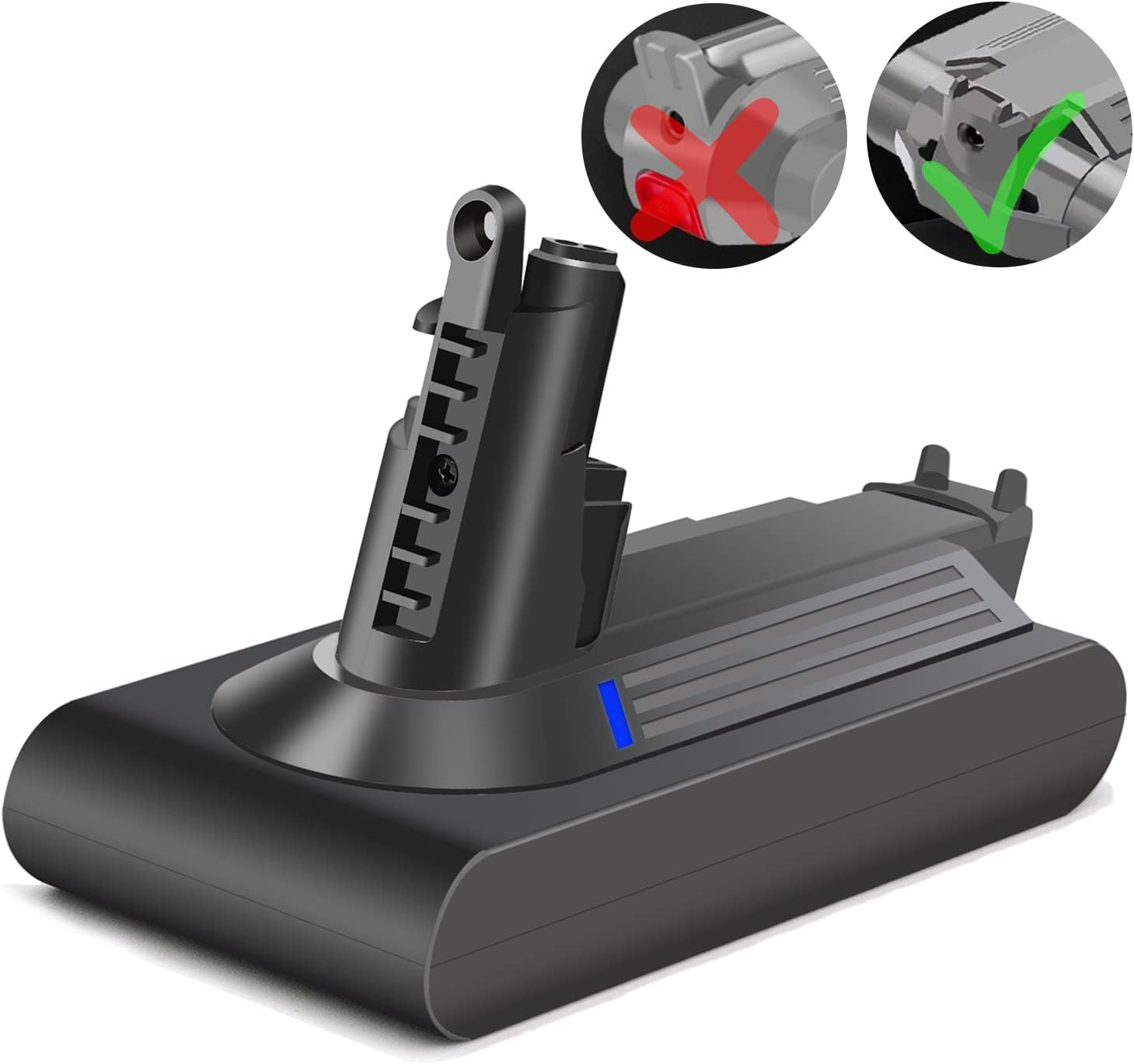 Akumulator Batterytec do Dyson DS-V11B, 18,5 x 11,3 x 9,2 cm Powystawowy