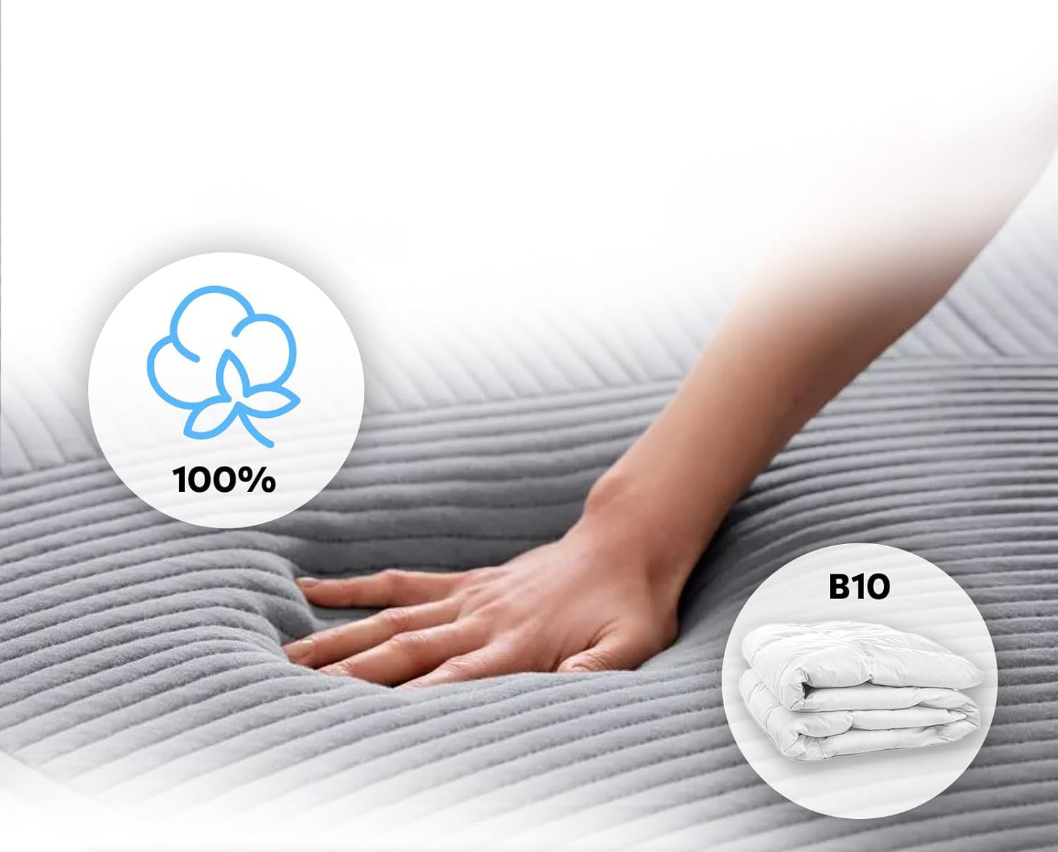 UŻYWANY System chłodzenia materaca Adamson B10 190x100 cm z bawełny