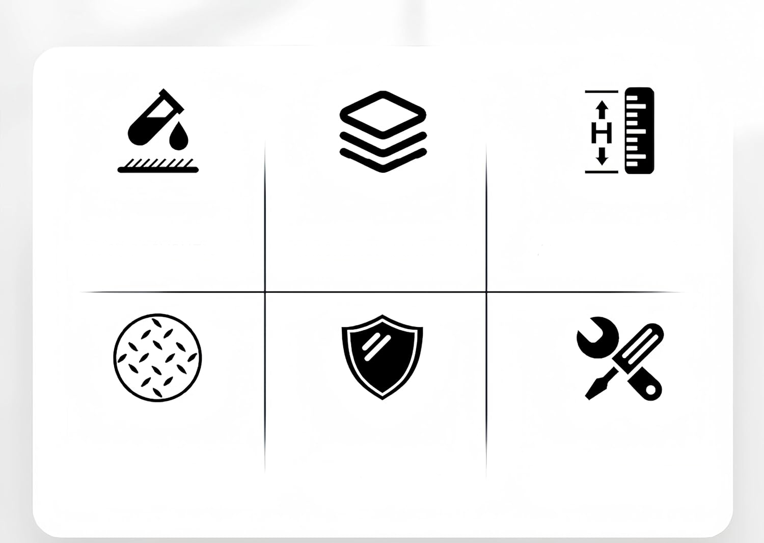 Nogi meblowe MIEGUIWOR białe 30cm do stołów i szafek