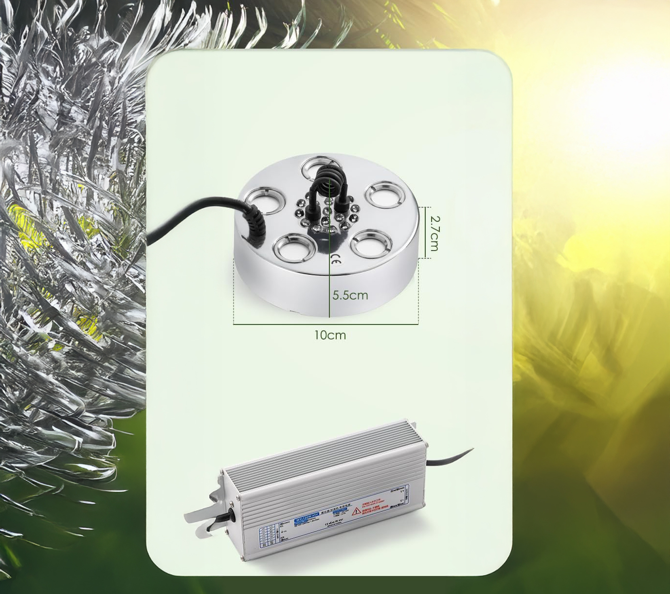 UŻYWANE Nawilżacz powietrza ultradźwiękowy Mxmoonant 5 głowic 1500ml/h