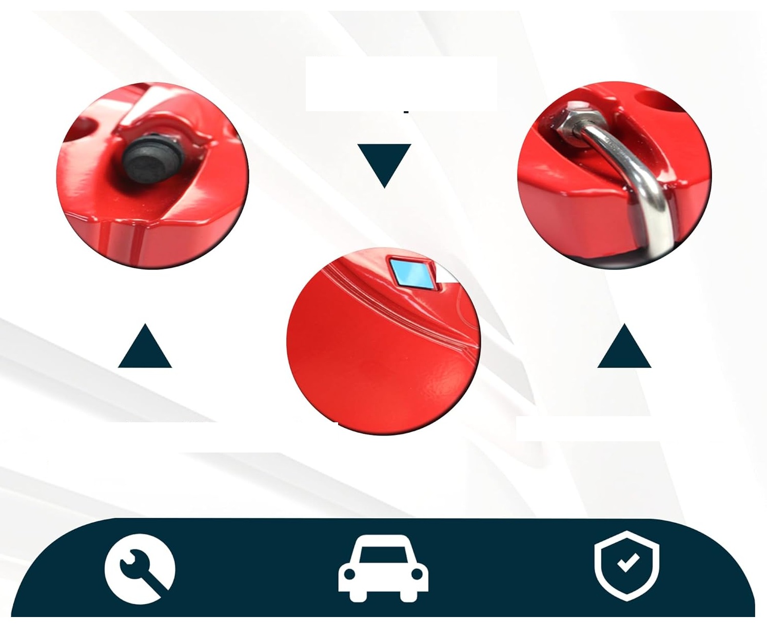 Nakładki na zaciski hamulcowe Tesla Model 3 Highland 2024 18/19" 4 szt.