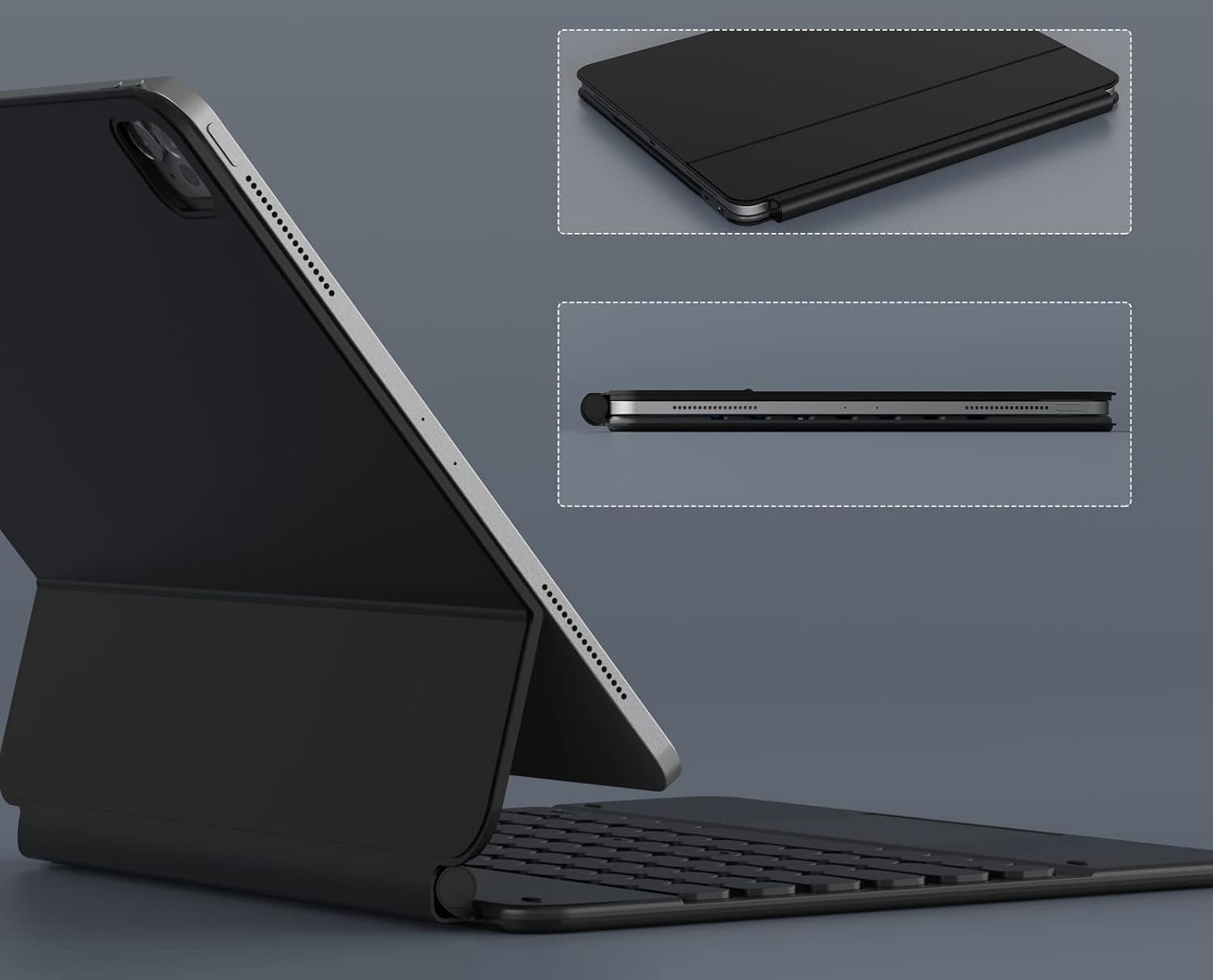 Używany Etui Doohoeek DJC-MC12.9 z klawiaturą i gładzikiem do iPad Pro