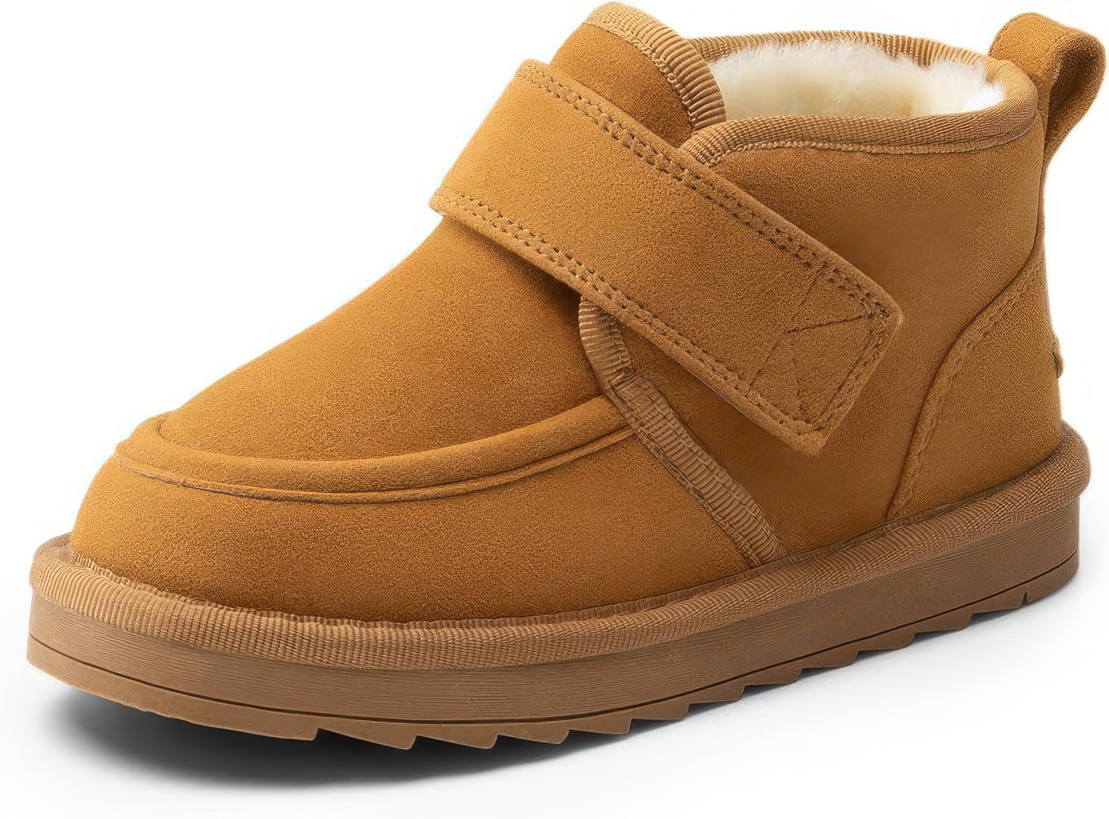 Buty zimowe dziecięce DREAM PAIRS ocieplane trapery z futerkiem dla chłopca