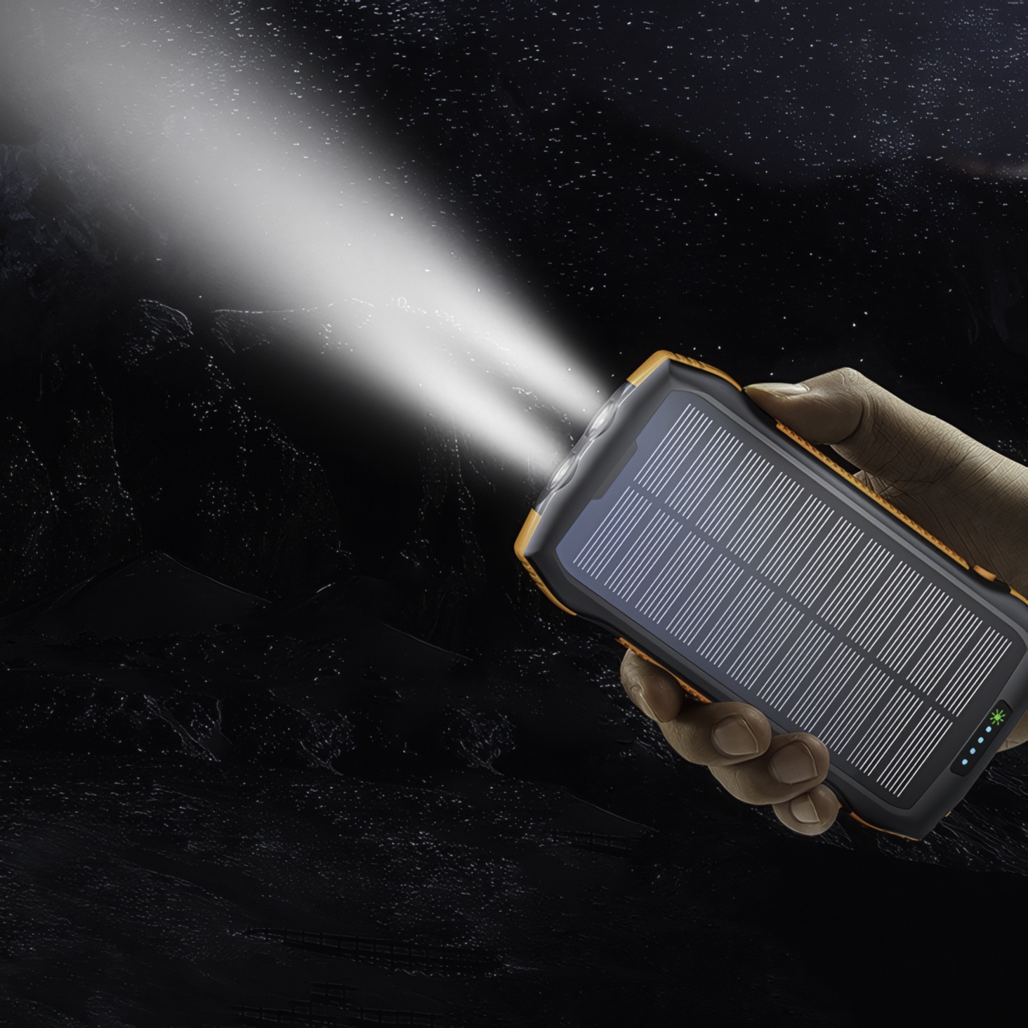 Powerbank solarny Promate SolarTank-20PDQi 20000mAh z latarką do podróży