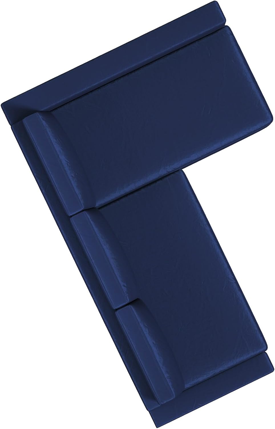 Pokrowiec na sofę Friheten z narożnikiem lewostronnym welurowy niebieski