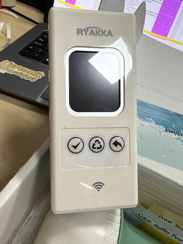 UŻYWANE Miernik jakości wody RA-YCM tester 7w1: Cl pH sól temp ORP EC TDS