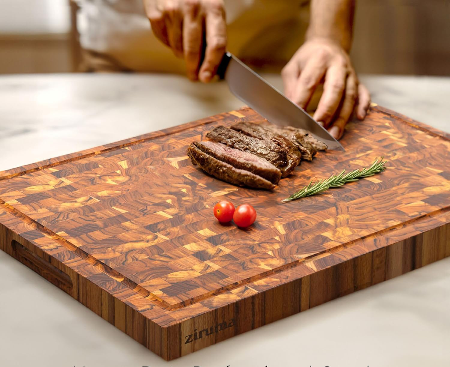 Deska do krojenia Ziruma XXL, grubość 1,5 cala, 23 x 17 cali