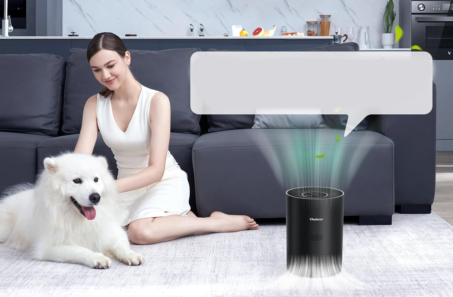 Oczyszczacz powietrza HEPA Chuboor do sypialni