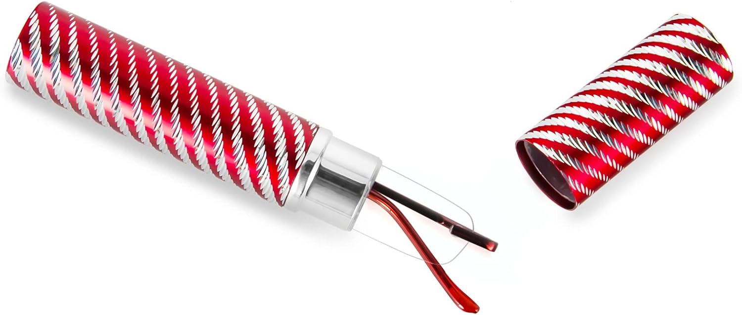 Okulary do czytania KoKoBin bezramkowe kieszonkowe +3.0D czerwone 1 szt.