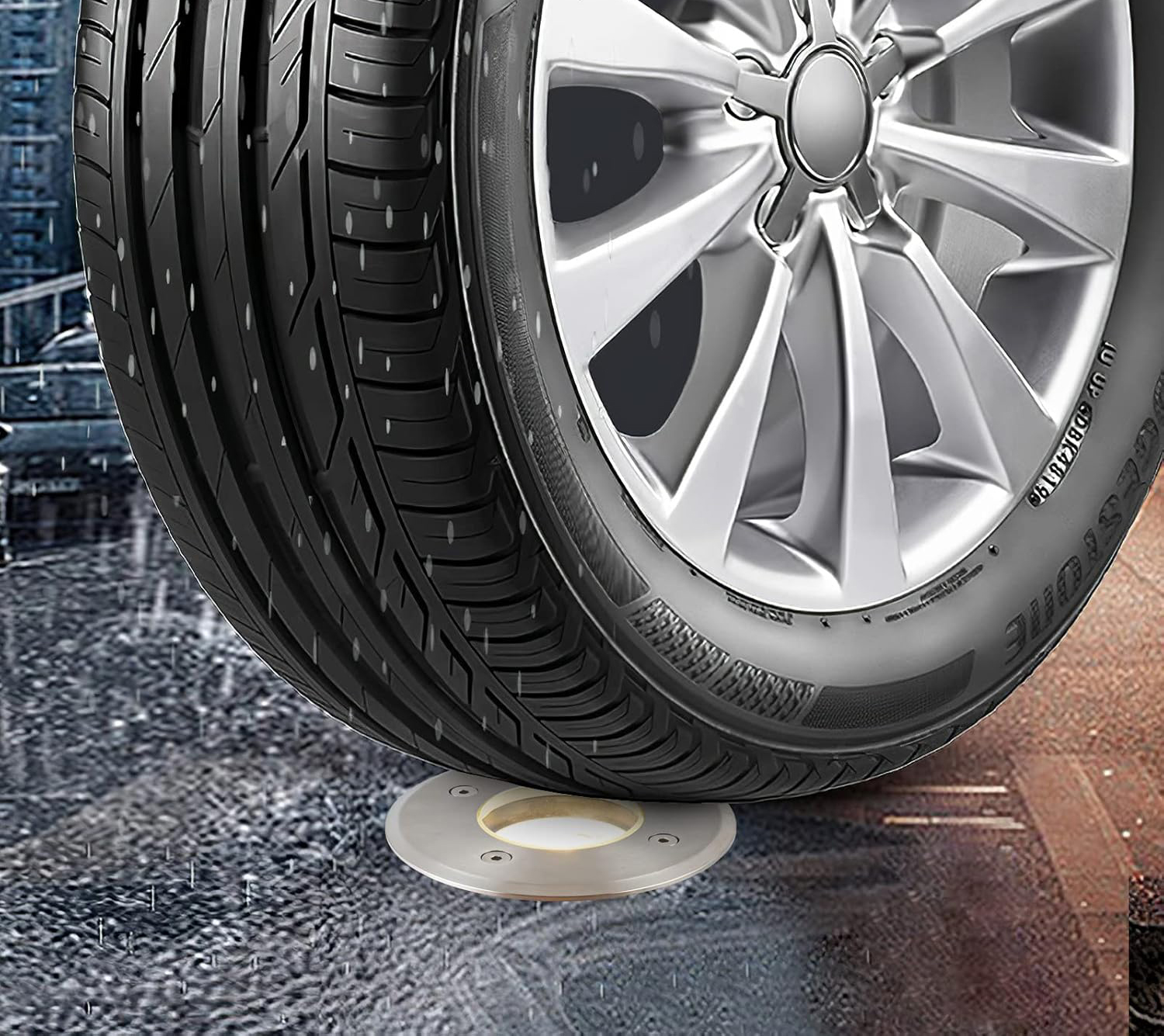 Reflektor ogrodowy URing IP67 LED GU10 230V, okrągły 11x12cm POWYSTAWOWY