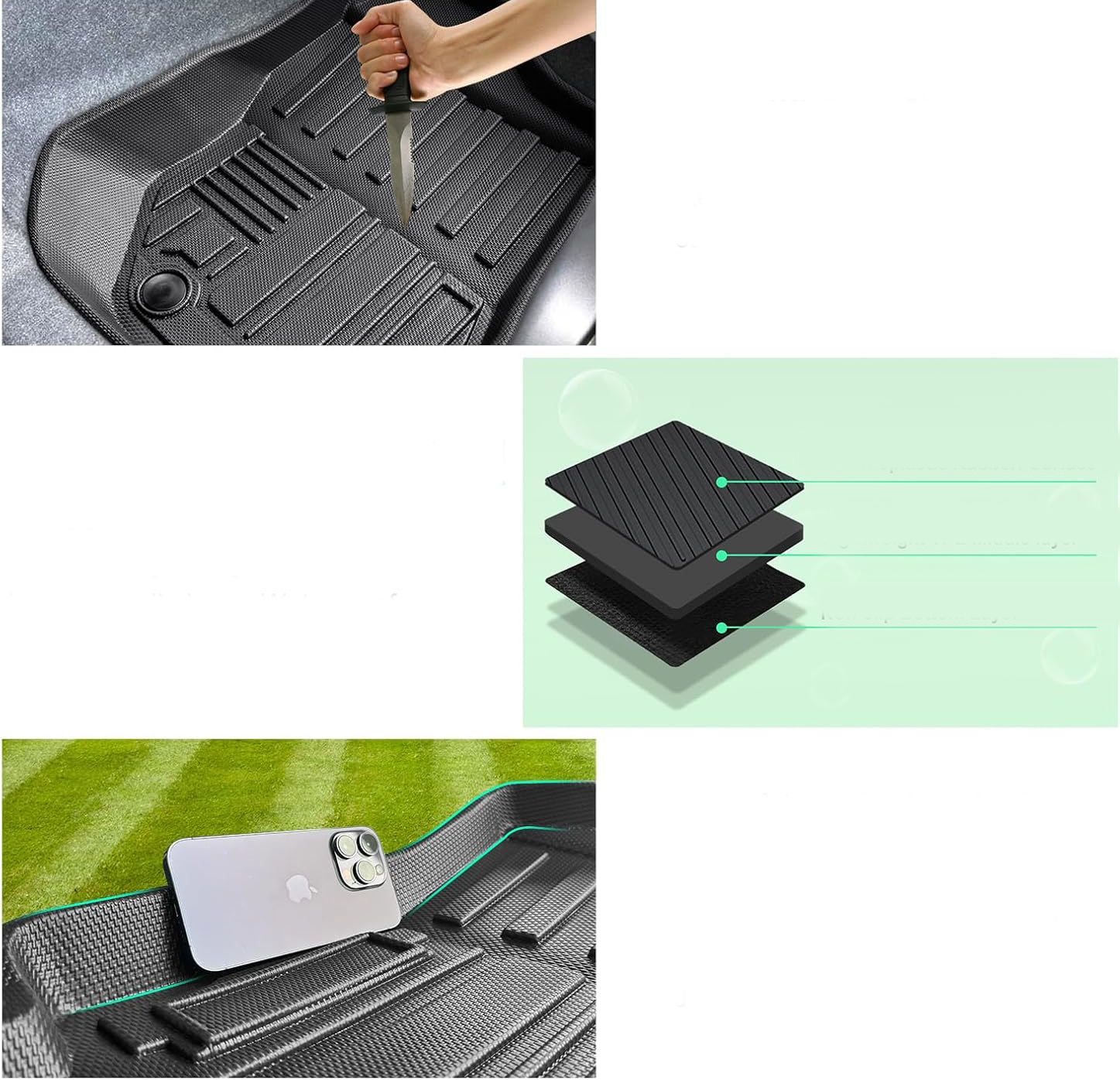 Dywaniki samochodowe GAFAT Suzuki Jimny 2021-2024 TPE 3D wysokie krawędzie