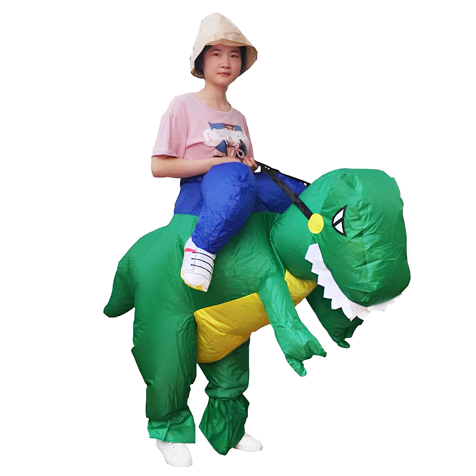 Nadmuchiwany Kostium Zielonego Dinozaura RESTEQ dla Dorosłych na Cosplay