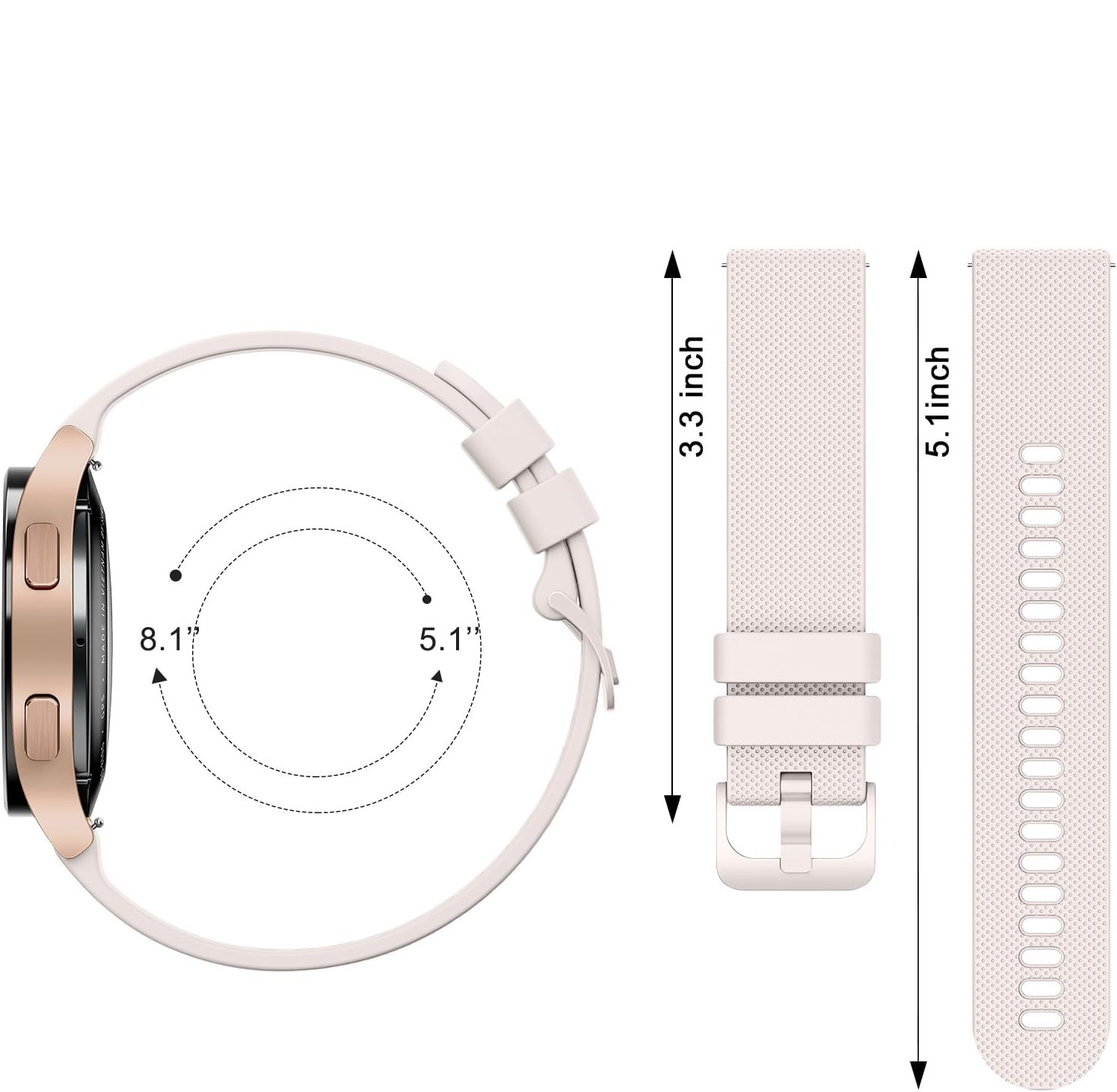 Pasek do Garmin Venu/Vivoactive/Forerunner 22mm YLK silikonowy zestaw 3 szt