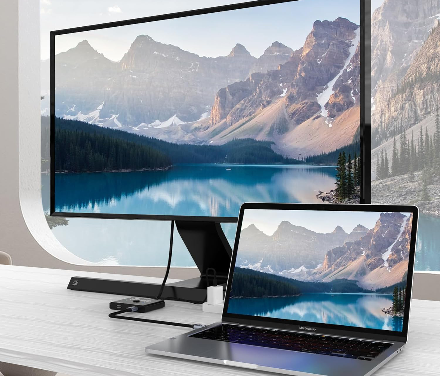 Przełącznik KVM YOUTINGHDAV C201, 100 W, 5 V, 7,5 x 6 x 1 cm