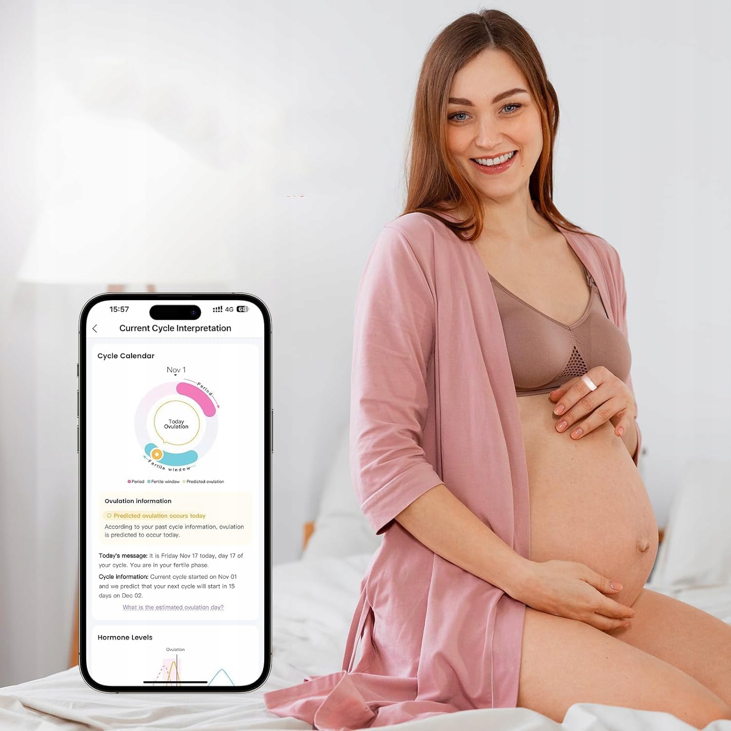 Pierścień FM-IRS-101 do śledzenia płodności i owulacji, rozmiar 9