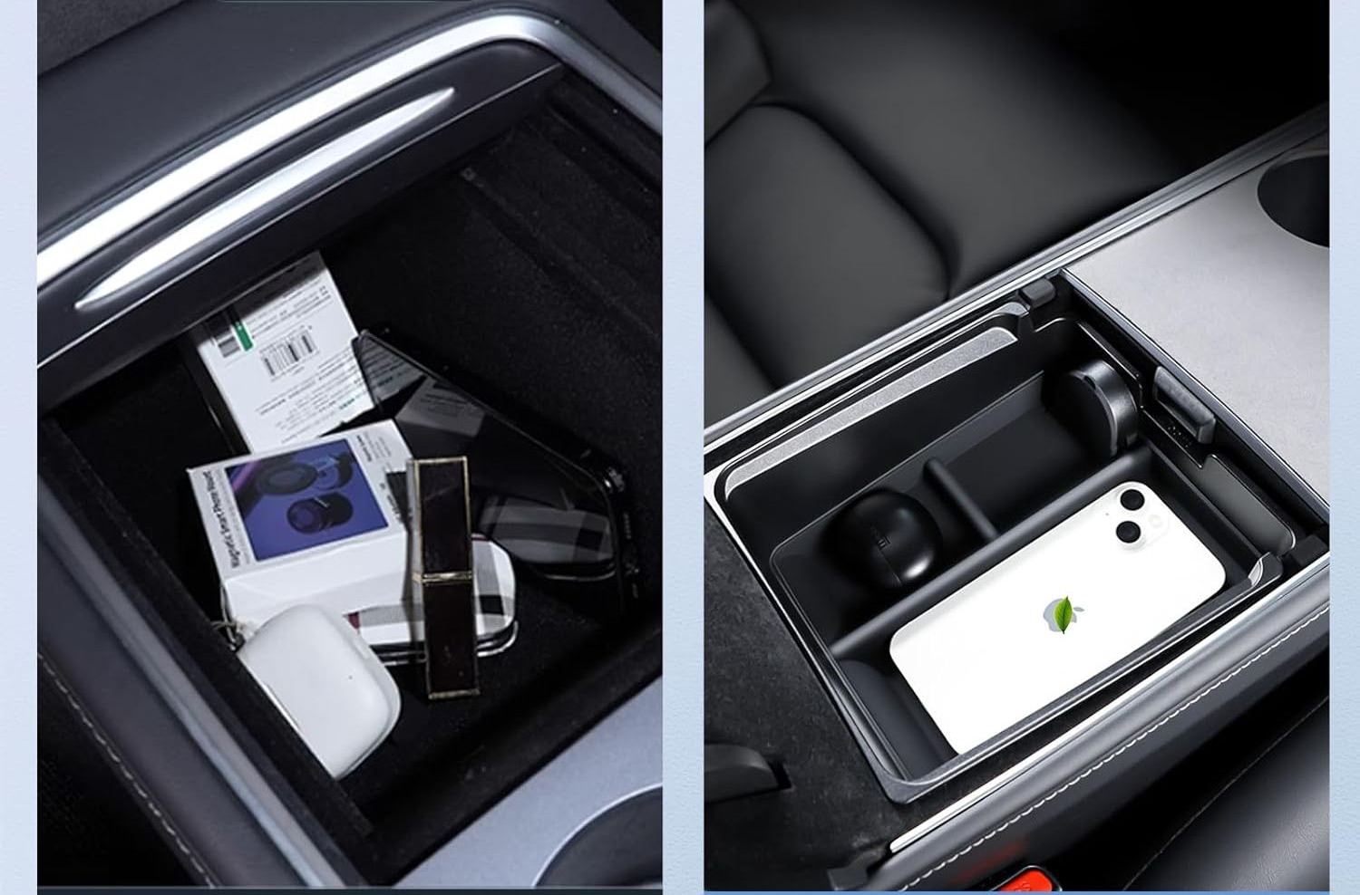 Organizer do konsoli środkowej ShowEv dla Tesla Model 3/Y pudełko 4 szt